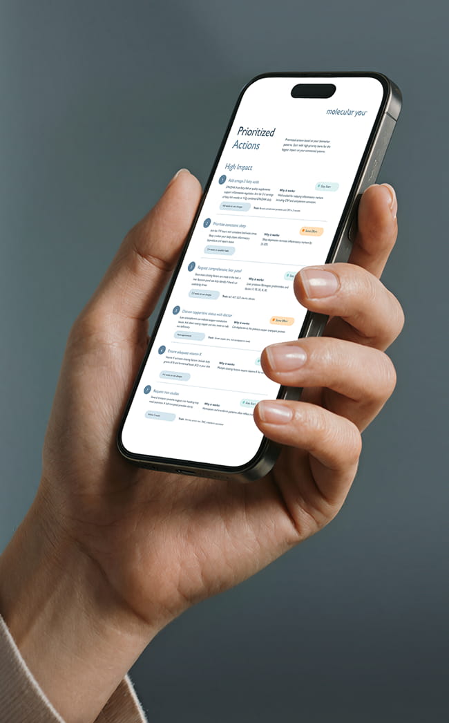 A smartphone being held