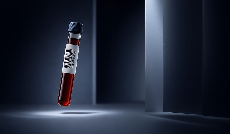 A blood test tube